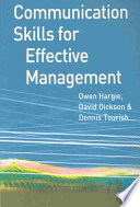 Communication Skills for Effective Management cover