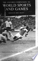 The Oxford Companion to Sports and Games cover