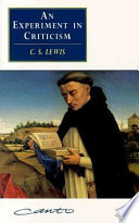 An Experiment in Criticism cover