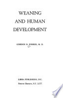 Weaning and Human Development cover