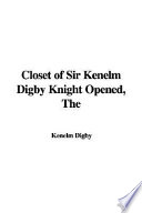 The Closet of Sir Kenelm Digby, Knight, Opened cover