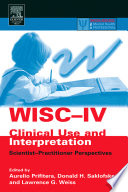 WISC-IV Clinical Use and Interpretation cover