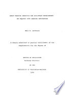 Adult Reading Behavior and Ego-stage Development cover