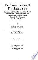 The Golden Verses of Pythagoras cover
