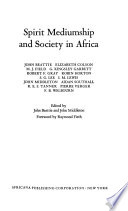 Spirit Mediumship and Society in Africa cover
