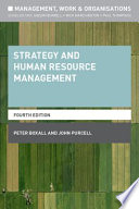 Strategy and Human Resource Management cover