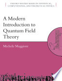 A Modern Introduction to Quantum Field Theory cover