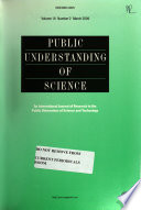 Public Understanding of Science cover