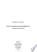 Fiction in American Magazines Before 1800 cover