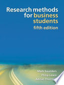 Research Methods for Business Students cover